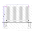 Modern garden privacy fence screen steel fence panel